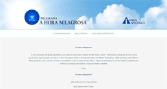 Desktop Screenshot of horamilagrosa.org
