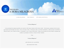 Tablet Screenshot of horamilagrosa.org